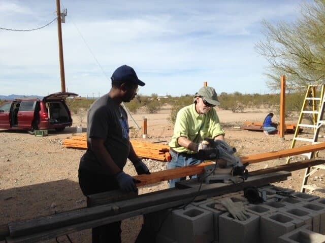 Array construction at Tohono O'odham Reservation
